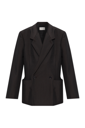 ジャケット Maison margiela double-breasted jacket Maison Margiela BLACK DOUBLE-BREASTED JACKET IN WOOL